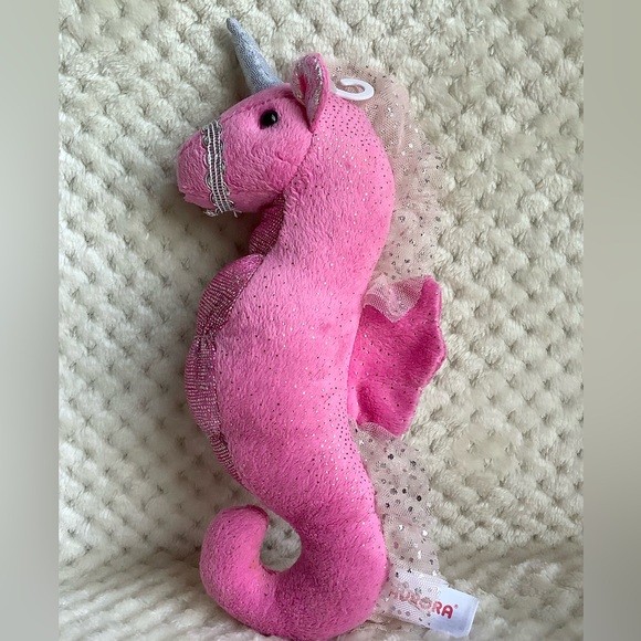 Aurora World Plush Pink Seahorse Stuffed Animal Toy - Picture 2 of 9